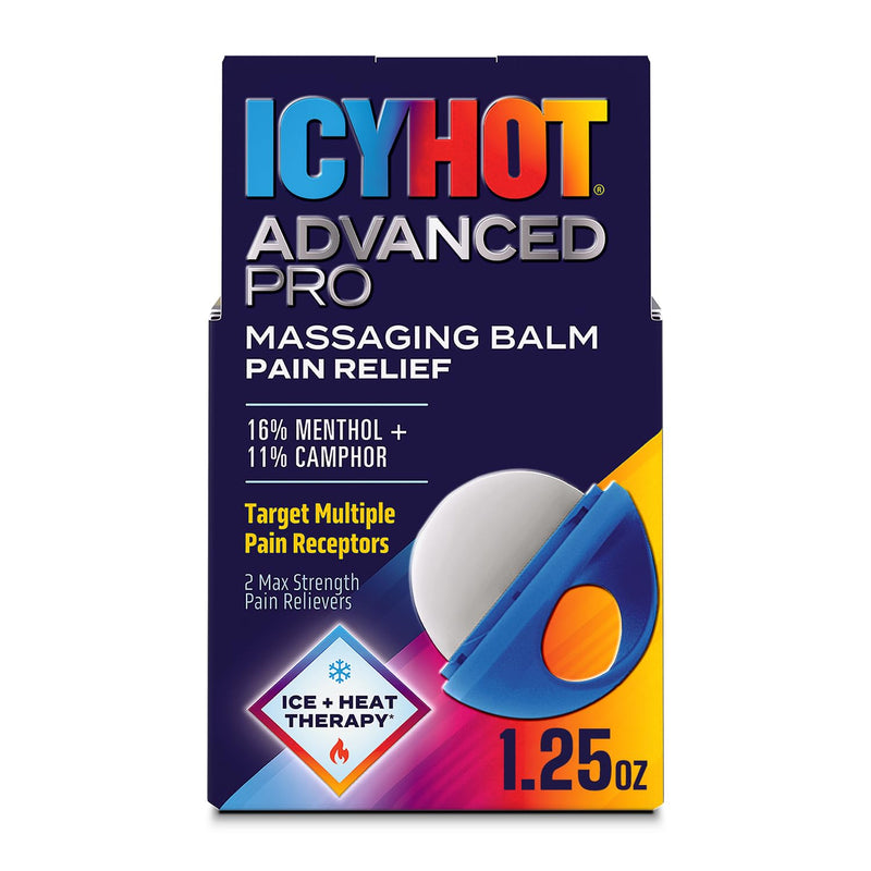 Icy Hot PRO Pain Relief Massaging Balm with Easy-Grip Applicator for Muscles & Joints, Fast-Acting, Moisturizing Formula with Maximum-Strength