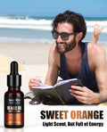 ISNER MILE 5 Pack Beard Oil Set Leave in Conditioner, Cedarwood Sandalwood Sage Sweet Orange, Mustaches Soften Moisturizing, Valentines Gifts for