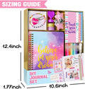 DIY Journal Kit for Girls - DIY Journal Set for Tween & Teen Girls, Stationery Set, Scrapbook & Diary Supplies Set, Journaling Art Crafts Kit,