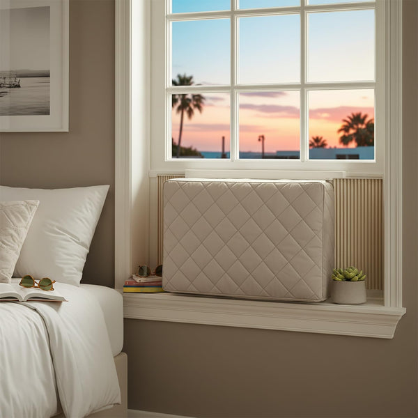 BNYD Air Conditioner Cover Heavy Duty AC Window Unit Cover (Indoor 25'' X 17" X 2.5")
