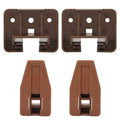 LONTAN DGSL01 Plastic Drawer Slides and Guides 2 Pack Drawer Replacement Part for Center Mount Cabinet Rails Plastic Guides for Dresser