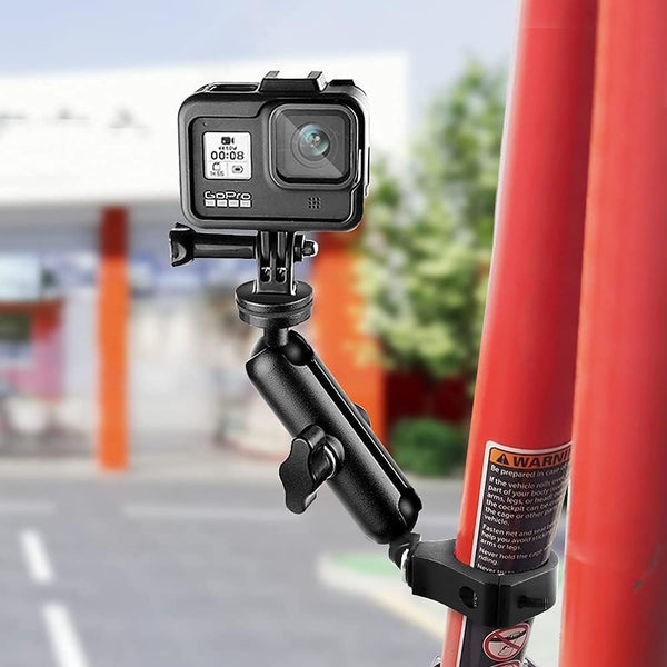 UTV ATV Camera Mount Holder 360Â°Gopro Roll Bar Mount Accessories Action Cameras Accessory for 1.75"-2" Roll Bar and Tube