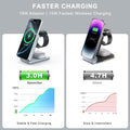 3-In-1 Magnetic Wireless Charger: 2025 Travel Fast Charging Station for Iphone 16 15 14 - Apple Watch Ultra SE 9 8 - Airpods Pro 4 3 - Desk