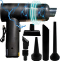 Jaspertronicsâ¢ Cordless Rechargeable 2 Speed Mini Vacuum & Dust Blower, Lightweight Handheld Cleaner W/Strong 16000 PA Suction, 0.12L Dust Cap,