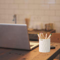 Pen Holder,Nordic Style Silicone Waterproof Pencil Holder for Desk Simple&Modern Minimalist Makeup Organizer Multifunctional Office Supplies for