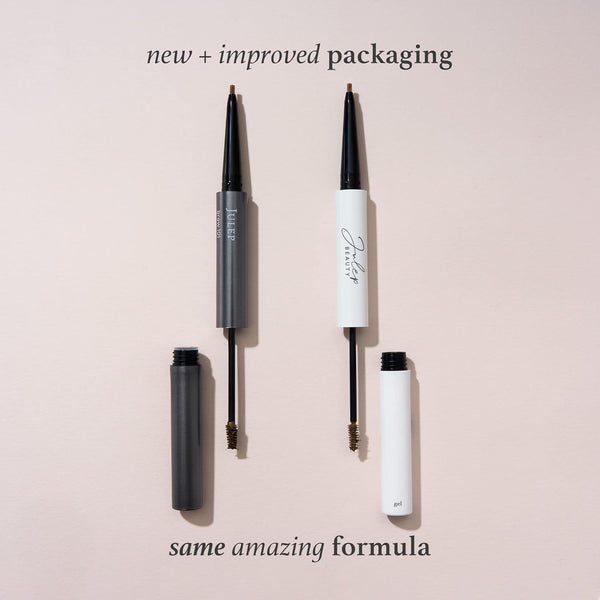 Julep Brow 101 Sculpting Pencil & Tinted Brow Gel Set - Dual-Ended Eyebrow Tool with Brush and Precision Tip - Long-Lasting, Waterproof Formula