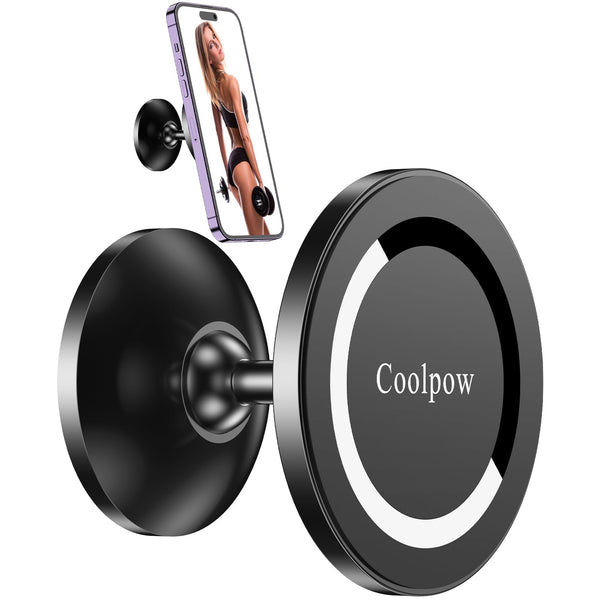 Gym Magnetic Phone Holder Mount for MagsafeãAll MetalãDual Magnetic Phone Holder for Gym Accessories Attach to Metal Surface, Gym Phone Holder