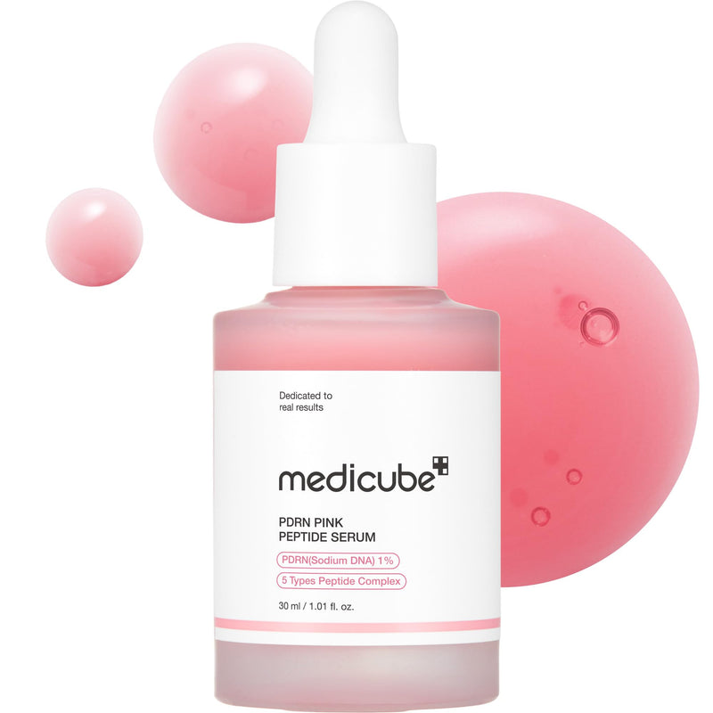 Medicube Salmon DNA PDRN Pink Peptide Serum, Pink Glow Serum, Peptide, Niacinamide, Hydrating & Moisturizing & Firming, Uneven Skin Tone, Korean