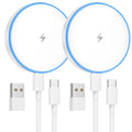 Magsafe Charger 2 Pack 15W Magnetic Wireless Charger Fast Charging Pad Compatible with Iphone 16/15/14/13/12 Series & Airpods 3/2/Pro Magnetic