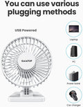 Gaiatop USB Desk Fan, Small but Powerful, Personal Portable Quiet 3 Speeds, Adjustable Mini Table Desktop Fan for Cooling Home Office Car Summer