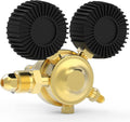 YESWELDER Nitrogen Regulator with Hose, 0-600 PSI and 0-4000PSI Output Pressure, CGA580 Inlet Connection and 1/4" Male Flare Fitting