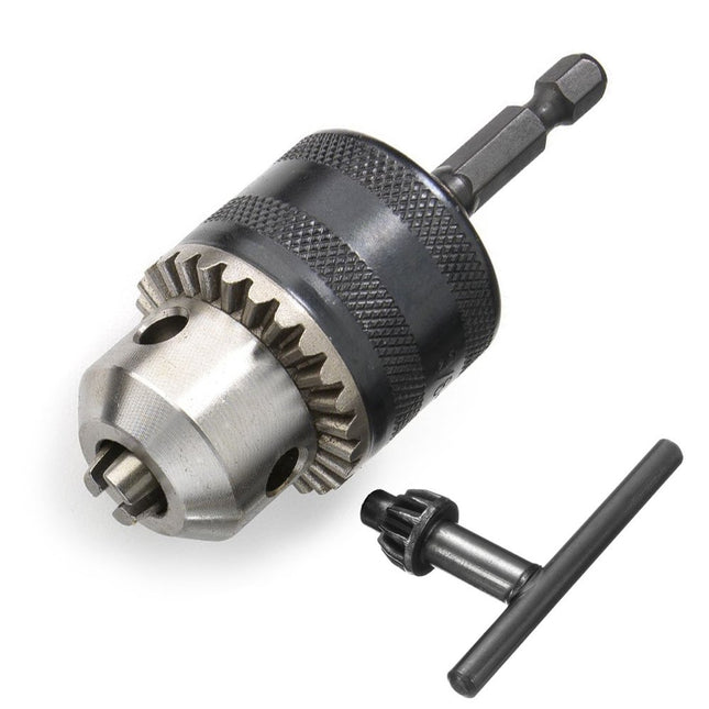 Yakamoz 0.6-6.5Mm 1/40-1/4" Capacity Drill Chuck Adapter Converter with 1/4" Quick Change Hex Shank Impact Driver Conver