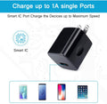 Wall Charger Cube,1A/5V Single Port USB Plug 3 Pack Travel Black Charging Block Box Adapter Compatible Phone,Samsung Galaxy S24 S23 A21 A51 A71