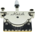 KAISH Heavy Duty 5 Way Guitar Pickup Lever Switch Guitar Pickup Selector Switch for Strat Tele with Plastic Chrome Tip