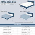 Cozylux King Size Comforter Set Light Grey, 7 Pieces Pintuck Bed in a Bag Gray Comforter King Size, Pinch Pleat Bedding Set with All Season