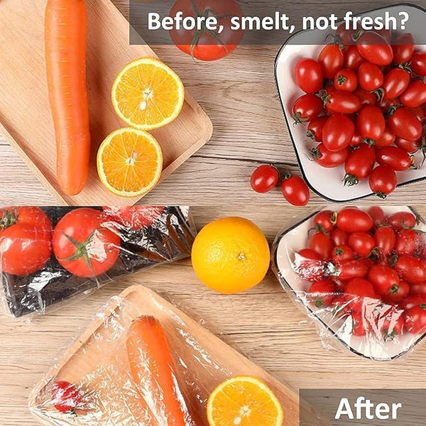 Fresh Keeping Bags, Plastic Sealing Bags Food Cover, Universal Kitchen Wrap Seal Fresh Keeping Caps Fresh Keeping Bags Covers,Plastic Stretchable