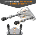 6 Packs Skateboard Wall Mount Aluminum Skateboard Hanger with Two Screw Holes for Display Skateboard Deck Storage Horizontal and Floats Vertically