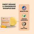 Aspen Kay Naturals Moroccan Argan Oil Shampoo Bar, Organic, Vegan, Volumizing Shampoo for Curly or Straight Hair. Citrus Scent, Paraben & Sulfate