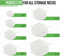 Reusable Silicone Stretch Lids for Food Storage in Fridge - Elastic Heat-Resistant Bowl Covers, Cups, Cans, Jars - Universal Food Grade Lid for