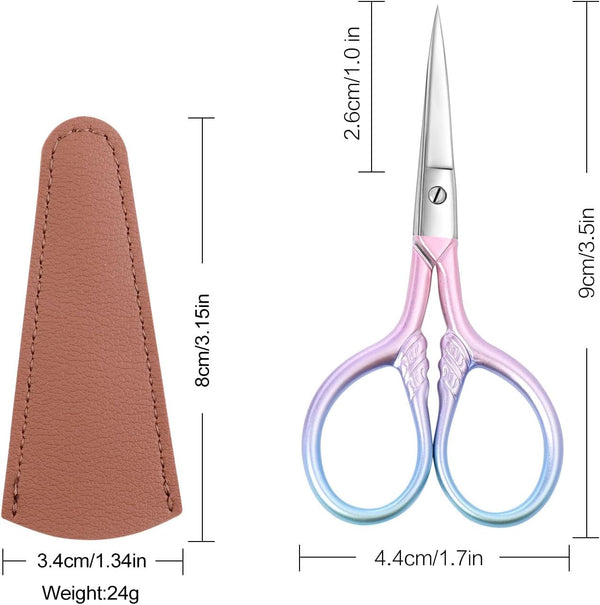 Personal Care Professional Beauty Tools (pink) Small scissors Facial hair removal and ear, nose and eyebrow, beard trimming Stainless steel fine