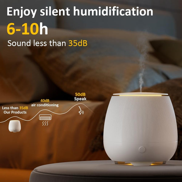 ESTINHME Essential Oil Diffuser 150Ml Small Aromatherapy Diffuser Cool Mist Humidifier with Safety Auto-Off Timer,7 LED Color Diffusers for