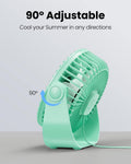Gaiatop USB Desk Fan, 3 Speeds Strong Airflow, 5.5 Inch Portable 90Â° Rotate Quiet Cooling, Small Personal Table Fans for Bedroom Home Office