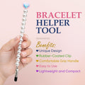 Mission Gallery Bracelet Helper Tool - Fastener Helper Tool for Bracelet, Necklace, Jewelry, Watch - Clip, Clasp Helper - Easy to Put on Yourself,