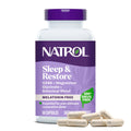 Natrol Sleep & Restore Capsules with Magnesium Glycinate 100Mg, GABA, Essential for Your Ultimate Restorative Sleep, Melatonin-Free, 30 Day Supply