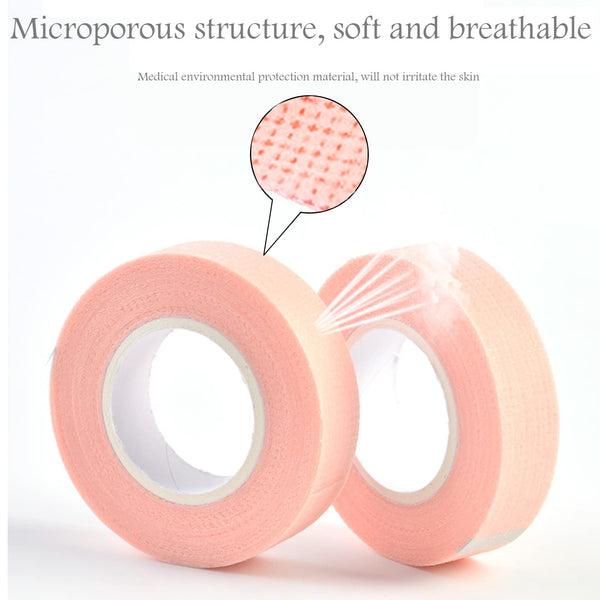 6 Rolls Eyelash Tape,Adhesive Fabric Eyelash Extension Tape,Breathable Micropore Fabric Tape for Eyelash Extension Supplies,9 M/10 Yard Each Roll