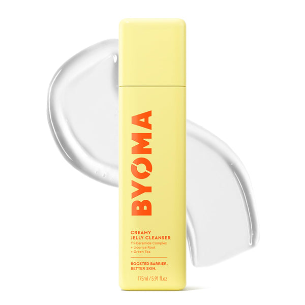 BYOMA Creamy Jelly Cleanser - Hydrating Facial Cleanser for Skin Barrier Repair -Tri-Ceramide Face Wash for Sensitive Skin & All Skin Types -