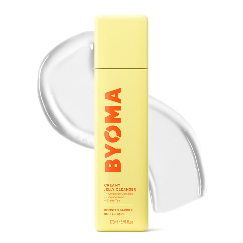 BYOMA Creamy Jelly Cleanser - Hydrating Facial Cleanser for Skin Barrier Repair -Tri-Ceramide Face Wash for Sensitive Skin & All Skin Types -