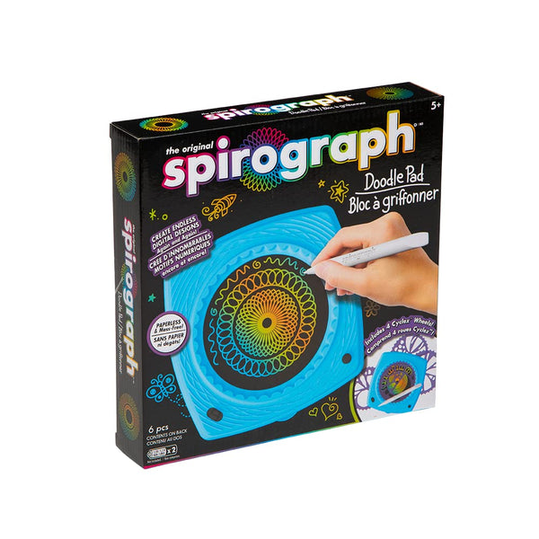 Spirograph Doodle Pad– Arts and Crafts, Scratch Art, LCD Writing Tablet for Kids, Kids Toys, Art Supplies, Drawing Kit, Spiral Art, Double-Sides