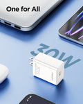PISEN 30W USB C Charger - USB C Fast Charger Block, PD3.0 Wall Charger with 4FT Type C to L Cable, 30W Power Adapter for Iphone