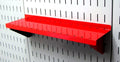 Wall Control Shelf 4in Deep Pegboard Shelf Assembly Pegboard and Slotted Tool Board – Red Red 4in x 16in
