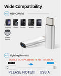 USB-C Adapter Lighting (Female) to USB Type C (Male) Adapter,Support QC Fast Charging Date Transmissionï¼Compatible with Phone 15 Series Android