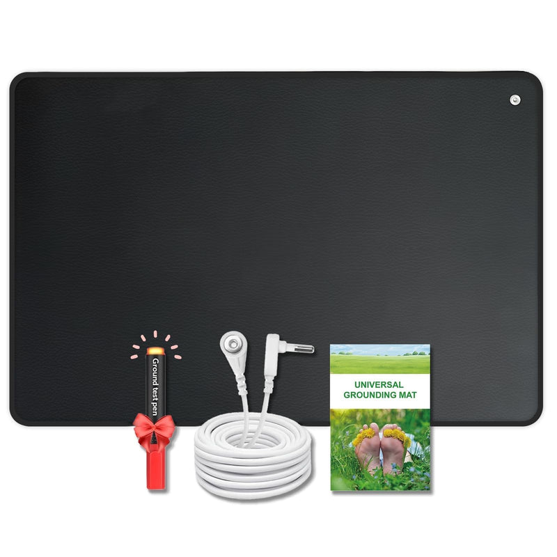 Professional Grounding Mat for Sleep - Improve Sleep Quality, Reduce Stress Fatigue Anxiety, Balanced Energy, Durable Conductive Carbon Grounding