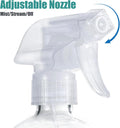 Glass Spray Bottles with Silicone Sleeve Protection, 16 Oz 2 Pack, Reusable Spray Bottles with Adjustable Nozzle for Hair, Cleaning Solutions,