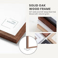 Opposite Wall - 20X30 in - Black Solid Oak Wood Picture Frame - Lightweight, Versatile & Shatterproof - Wall Hanging Poster or Photo Frame - Wall