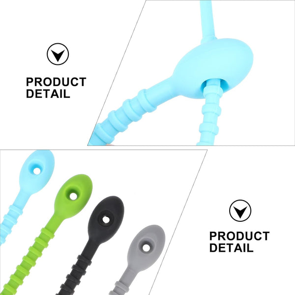 8Pcs Food Grade Ties Reusable Kitchen Food Binding Bands Multi Purpose Vegetable Ties Bag Clips Sealing Organizing