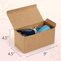 Valbox 4X4X4 Brown Gift Boxes 25PCS Kraft Paper Boxes with Lids for Gifts, Crafting, Cube, Cupcake Boxes, Easy Assemble Boxes for Party Favor