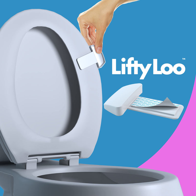 Toilet Seat Handle & Lid Lifter - 2 Pack. Lift More. Less Mess. (GLOW in the DARK)