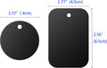 Universal Metal Plate 8 Pack for Magnetic Phone Car Mount Holder Cradle with Adhesive (Compatible with Magnetic Mounts) - 4 Rectangle and 4 Round,