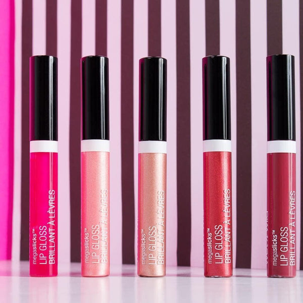 Wet N Wild Megaslicks Lip Gloss, Ultra-Glossy, Vitamin-E Enriched, Ultra-Gloss High Shine Moisturizing, Cruelty-Free & Vegan - Crystal Clear