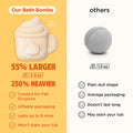 Pumpkin Spice Latte Bath Bomb for Women & Girls (Giftable Packaging) â Natural Relaxing Fall Bubble Bombs - Luxury Vanilla, Coffee, Cinnamon &