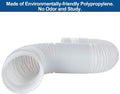 Portable Air Conditioner Hose 5 Inch Diameter 59" Length, AC Exhaust Vent Hose Extension, Clockwise Thread Protable Air Conditioner Parts