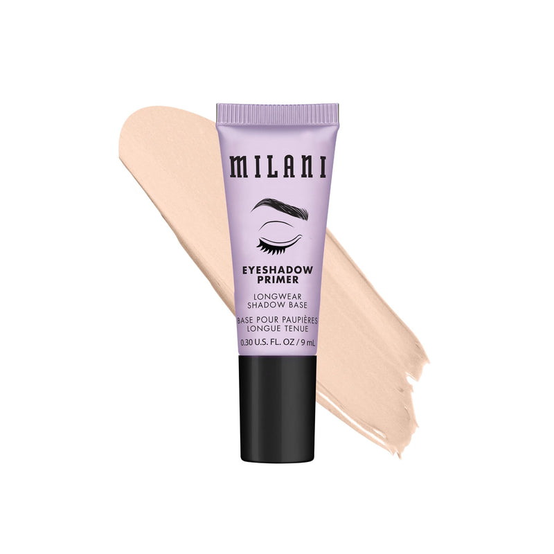 Milani Eyeshadow Primer - Clear Lightweight Eye Makeup Base for Crease-Proof Longwear - Preps Lids for Vibrant Color on All Skin Types - 1 Pack Single