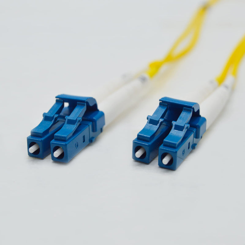 FCD - 2M OS2 LC LC Fiber Optic Electronic Cable | Duplex 9/125 LC to LC Singlemode Jumper 2 Meter (6.56Ft) | 1G 10G Sfp 10Gbase Dx Yellow Zip-Cord