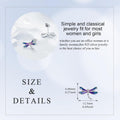 Dragonfly Earrings Gifts for Women 925 Sterling Silver Dragonfly Stud Earrings Jewelry Gifts