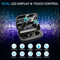 Motast Wireless Earbuds, Bluetooth 5.3 Earbuds 140H Playtime Headphones HD Stereo Noise Cancelling Earphones in Ear with Mic, USB-C Charging Case,