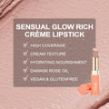 Oulac Beige Lipsticks for Women, Pale Nude Matte Lip Base, Full Coverage Lip Color, Satin Matte Finish, Cream Texture, Hydrating, Infused with